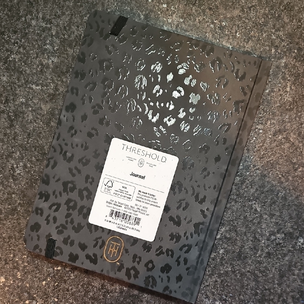 Threshold Gray Leopard Print Journal - Picture 2 of 4